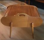 Vintage midcentery naaidoos met roldeksel, Antiek en Kunst, Curiosa en Brocante, Ophalen of Verzenden