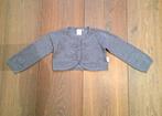 Jottum grijs bolero vestje met bloemen borduursel; mt 74/80, Kinderen en Baby's, Babykleding | Maat 74, Gebruikt, Jottum, Ophalen of Verzenden