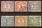 Nederland NVPH nr 50/5 gestempeld Cijfer 1899-1913, Verzenden, T/m 1940, Gestempeld