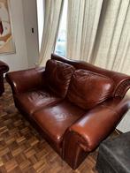 2 Stijlvolle leren bank, Huis en Inrichting, Banken | Bankstellen, Gebruikt, 150 tot 200 cm, Tweepersoons, Ophalen of Verzenden