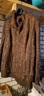 Vintage Bontjas Bruin, Vintage, Ophalen of Verzenden, Gedragen