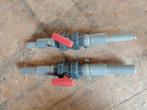 Pvc 50mm kogelkranen 2 stuks., Gebruikt, Pvc, Overige typen, Ophalen of Verzenden