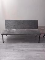grijs bankje suede, Overige materialen, 50 tot 75 cm, 125 cm of meer, Ophalen of Verzenden
