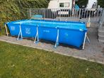 Intex Zwembad 450x220 cm met Pomp - Weinig Gebruikt, Ophalen of Verzenden, Zo goed als nieuw, Rechthoekig, Minder dan 80 cm