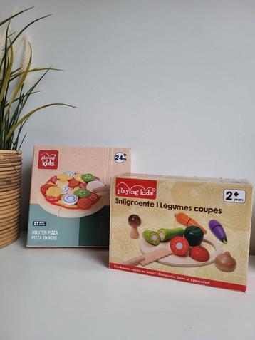 Snijgroente en pizza van hout  beschikbaar voor biedingen