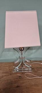 Moderne Tafellamp met Acryl Voet, Ophalen, Metaal, Zo goed als nieuw, Minder dan 100 cm
