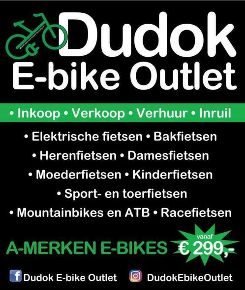 ✅ DUDOK E-BIKE OUTLET: PRACHTIGE EBIKES - VOORRAAD AANGEVULD, Fietsen en Brommers, Elektrische fietsen, Zo goed als nieuw, Ophalen of Verzenden