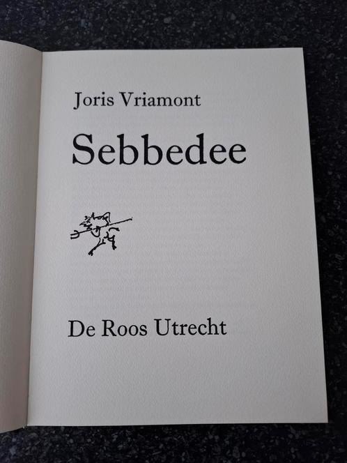 Sebbedee/ Joris Vriamont, Boeken, Literatuur, Zo goed als nieuw, Nederland, Ophalen of Verzenden