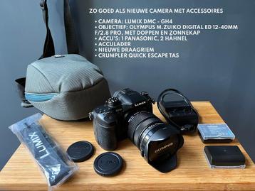 ZGAN Panasonic Lumix DMC GH4 camera met lens en accessoires beschikbaar voor biedingen