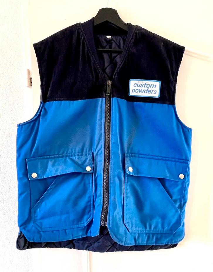 Werk bodywarmer L, Kleding | Heren, Bodywarmers, Gedragen, Maat 52/54 (L), Blauw, Ophalen of Verzenden