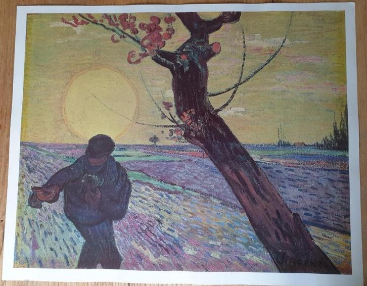 Vincent van Gogh - De Zaaier - Litho, Antiek en Kunst, Kunst | Litho's en Zeefdrukken, Ophalen of Verzenden