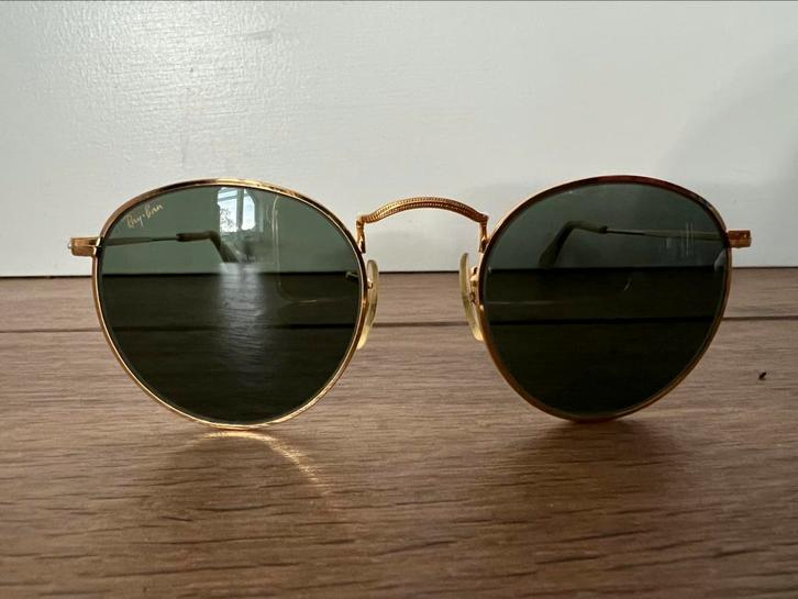 Vintage Ray-Ban W1573 Round Metal Bausch & Lomb Rayban, Sieraden, Tassen en Uiterlijk, Zonnebrillen en Brillen | Heren, Zo goed als nieuw