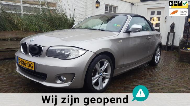 BMW 1-serie Cabrio 118i High Executive Automaat met leder, w, Auto's, BMW, Bedrijf, Te koop, 1-Serie, ABS, Airbags, Airconditioning