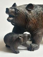 Antieke Schwarzwald Beer Sculptuur, Zwarte Woud, Antiek en Kunst, Kunst | Beelden en Houtsnijwerken, Ophalen of Verzenden