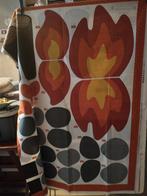 Stof paneel kampvuur Campfire NIEUW, Hobby en Vrije tijd, Stoffen en Lappen, 120 cm of meer, Nieuw, Ophalen of Verzenden, Katoen