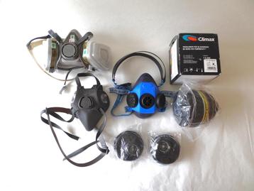 Div stofmaskers o.a. 3M + 3 filters beschikbaar voor biedingen