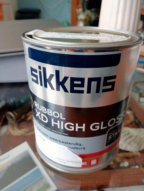 Sikkens verf Rubbol XD High Gloss RAL 3020 (verkeersrood), Doe-het-zelf en Verbouw, Verf, Beits en Lak, Nieuw, Verf, Minder dan 5 liter