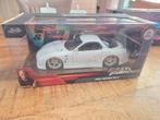 1993 Mazda RX-7 Fast & Furious diecast Jada schaal 1:24, Overige merken, Auto, ., Ophalen of Verzenden