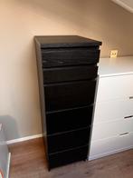 Ikea ladekast zwart MALM, Huis en Inrichting, Ophalen, 5 laden of meer, 50 tot 100 cm, Zo goed als nieuw