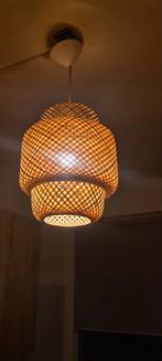 Rotan lampen - 2 groot, 2 klein - setprijs, Gebruikt, Bohemian, Ophalen of Verzenden, Minder dan 50 cm