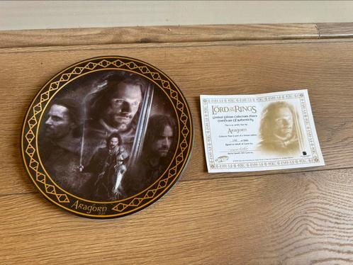 Collectible plate Lord of the rings met COA, Verzamelen, Lord of the Rings, Zo goed als nieuw, Beeldje of Buste, Ophalen of Verzenden
