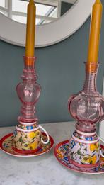Vintage kandelaars, Ophalen of Verzenden, Overige materialen, Minder dan 25 cm