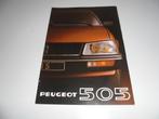 brochure Peugeot 505 modellen 1981, Boeken, Auto's | Folders en Tijdschriften, Overige merken, Ophalen of Verzenden, Zo goed als nieuw