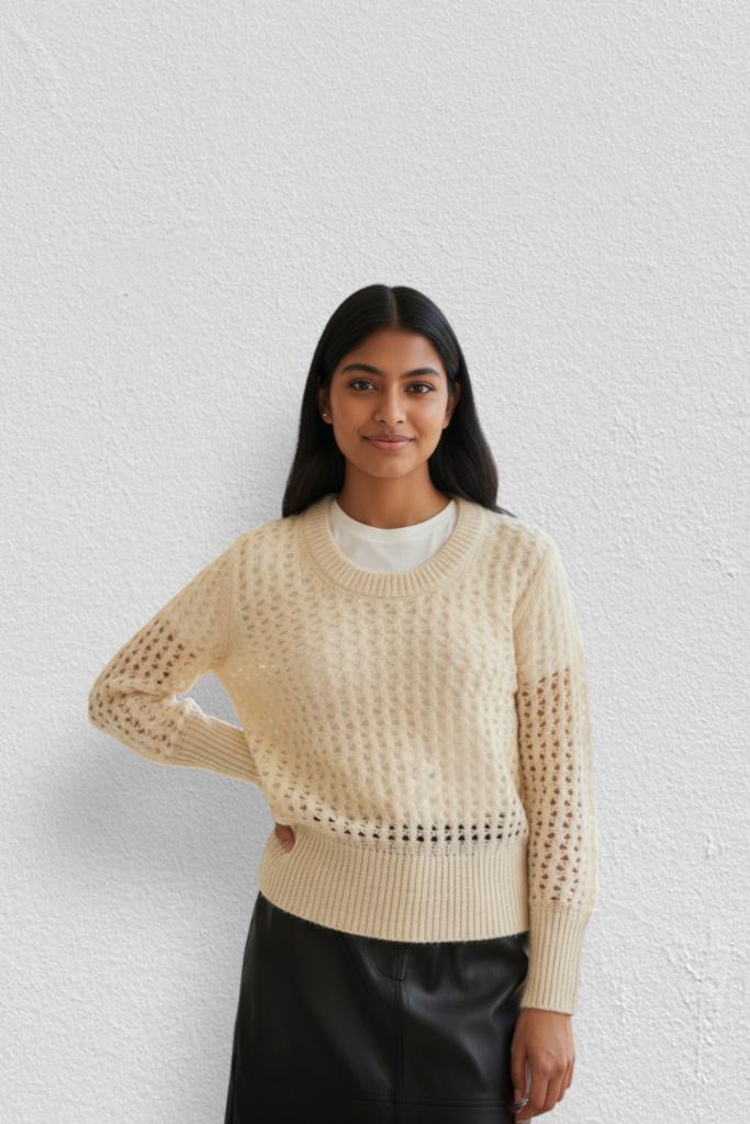 Arket – Minimalistic & Cozy Beige Wool Sweater – M 🌟🌷, Kleding | Dames, Truien en Vesten, Zo goed als nieuw, Maat 38/40 (M)