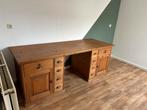 Houten bureau, 215x80cm, demontabel, Huis en Inrichting, Bureaus, Ophalen, Gebruikt, Bureau