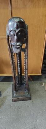 Houten Afrikaans Masker met CD Houder, Ophalen