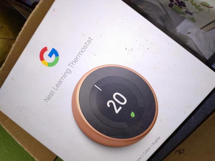 Koper nest learning thermostaat, Doe-het-zelf en Verbouw, Thermostaten, Nieuw, Slimme thermostaat, Ophalen