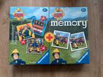 Brandweerman Sam Puzzel en Memory - Ravensburger - Nieuw, Een of twee spelers, Ophalen, Nieuw