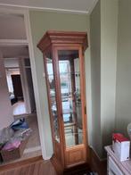 Vitrine kast licht eiken patinee, Ophalen, Zo goed als nieuw, 25 tot 50 cm
