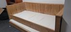 Massief houten bed, Ophalen, Gebruikt, 90 cm, Eenpersoons