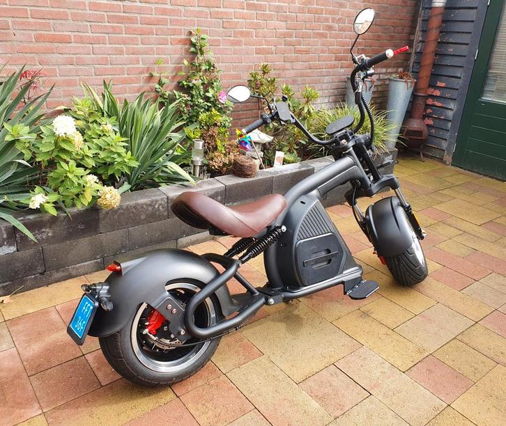 Mangosteen snorfiets - Chopper Style! Ebike, Fietsen en Brommers, Snorfietsen en Snorscooters, Zo goed als nieuw, Overige merken