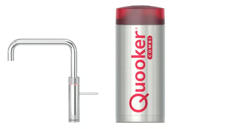 Quooker Fusion square RVS COMBI boiler kokend water kraan, Huis en Inrichting, Keuken | Keukenelementen, Nieuw, Minder dan 100 cm