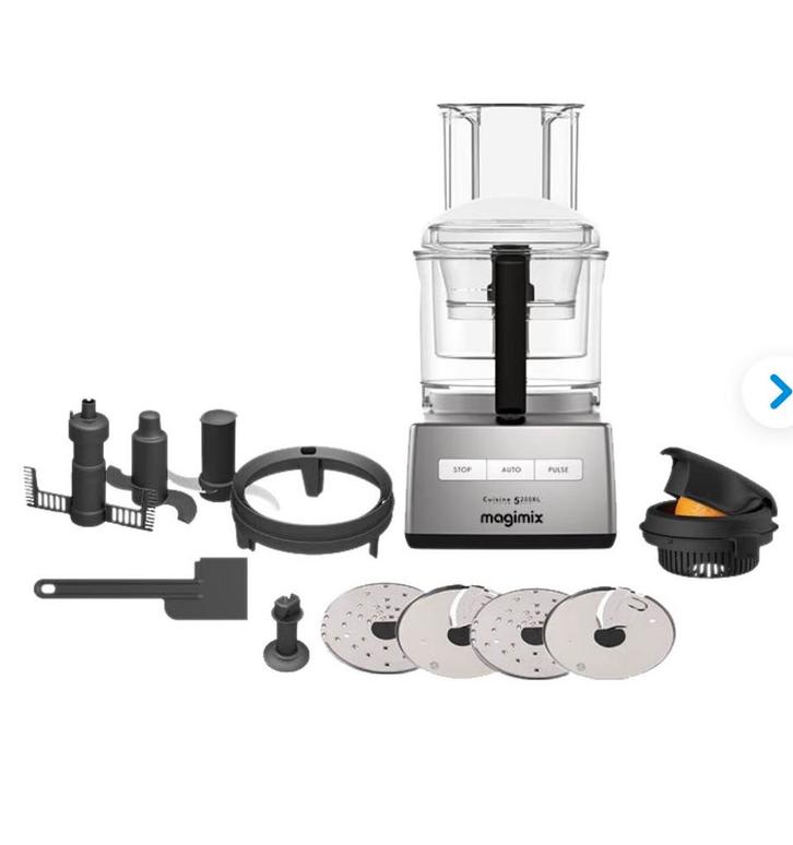 Magimix Cuisine System 5200 XL Keukenmachine, Witgoed en Apparatuur, Keukenmixers, Gebruikt, 3 tot 4 liter, 1 snelheid, Vaatwasserbestendig