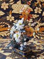 Prachtige oude Chinese bonsai van jade, agaat en rozenkwarts, Antiek en Kunst, Ophalen of Verzenden