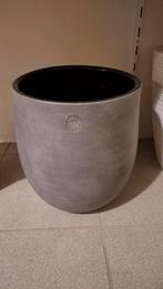 Mica grijze bloempot voor grote plant, Ophalen, Zo goed als nieuw, Rond, Binnen