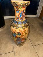 Grote siervaas met vogel & bloemen, Antiek en Kunst, Antiek | Vazen, Ophalen