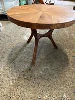 Eiken massief salontafel bijzettafeltje, Huis en Inrichting, Tafels | Bijzettafels, Ophalen, Rond, 55 tot 75 cm, 45 tot 60 cm