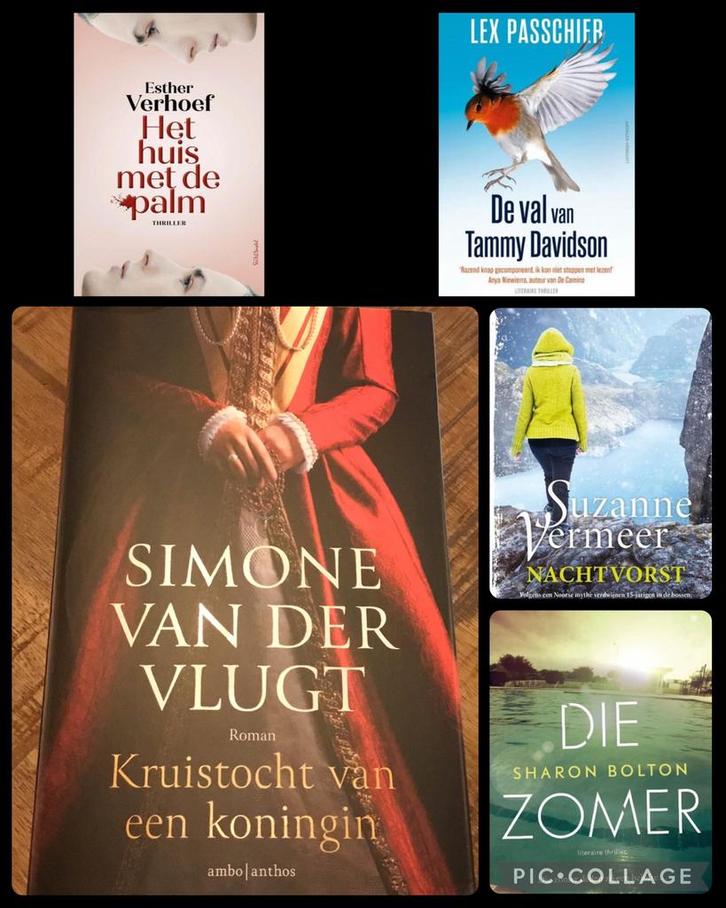 5 boeken. Simone van der Vlugt- Kruistocht van een koningin., Boeken, Romans, Zo goed als nieuw, Ophalen of Verzenden
