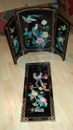 Chinees drieluik, Huis en Inrichting, Woonaccessoires | Schilderijen, Tekeningen en Foto's, Minder dan 50 cm, Ophalen of Verzenden