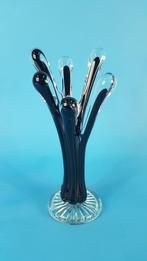Murano stijl glazen vingervaas, met 6 vingers. 7C6, Ophalen of Verzenden