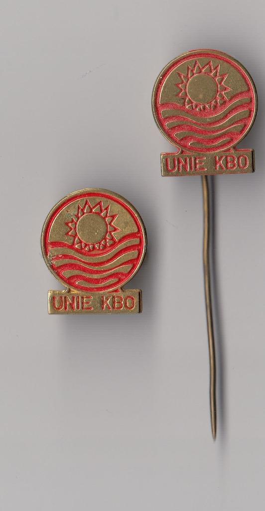 Unie KBO broche en speldje, Verzamelen, Speldjes, Pins en Buttons, Gebruikt, Speldje of Pin, Overige onderwerpen, Ophalen of Verzenden