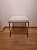 Ikea wit bijzettafeltje 50x50x50 cm, Gebruikt, Minder dan 55 cm, Hout, Ophalen