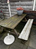 Gebruikte picknicktafel - gratis af te halen, Tuin en Terras, Picknicktafels, Ophalen, Gebruikt, Rechthoekig, Hout