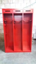 Rode brandweer kleding kast locker 185x118x50cm nieuw, Nieuw, Ophalen of Verzenden, Metaal kast Brandweer