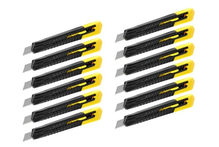 Stanley 0-10-150/12 12 x Afbreekmes SM 9mm, Doe-het-zelf en Verbouw, Gereedschap | Handgereedschap
