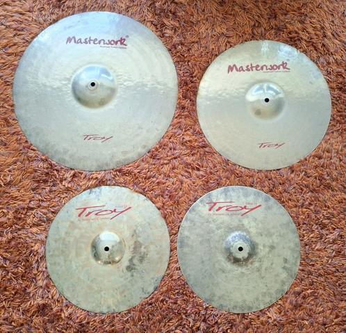 Masterwork Troy cymbals / bekkens, Muziek en Instrumenten, Instrumenten | Onderdelen, Gebruikt, Drums of Percussie, Ophalen of Verzenden